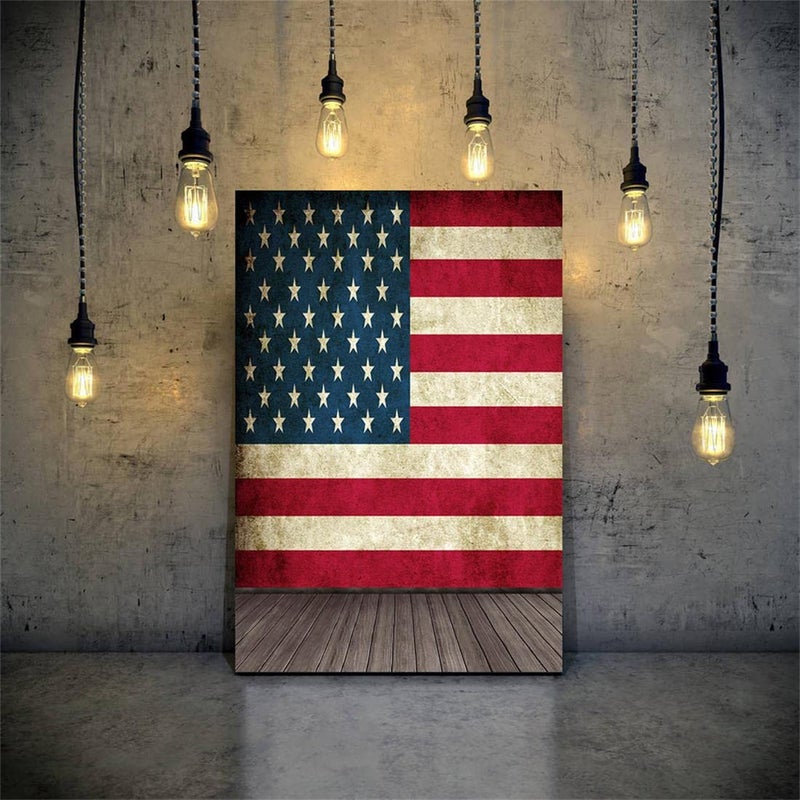 AOFOTO 3x5ft Vintage American Flag Backdrop USA 4th of July Party Decor Old Wooden Floor Photography Background Patriotic Memorial Veterans Day Holiday Kid Boy Baby Portrait Photo Studio Prop Vinyl - Image 4